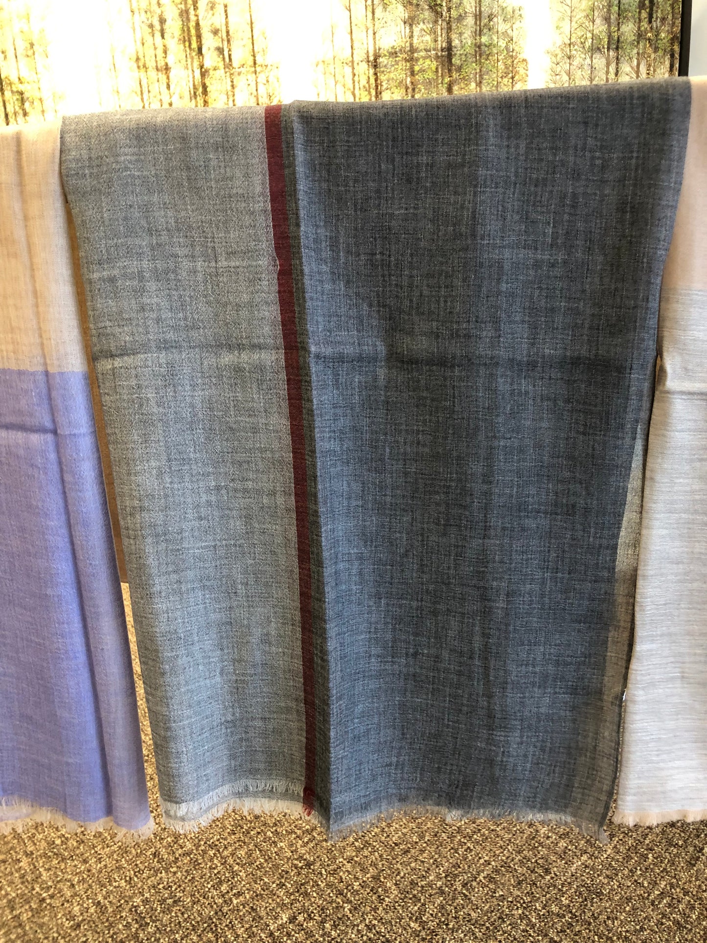 Luxury Cashmere Scarf Dark Grey