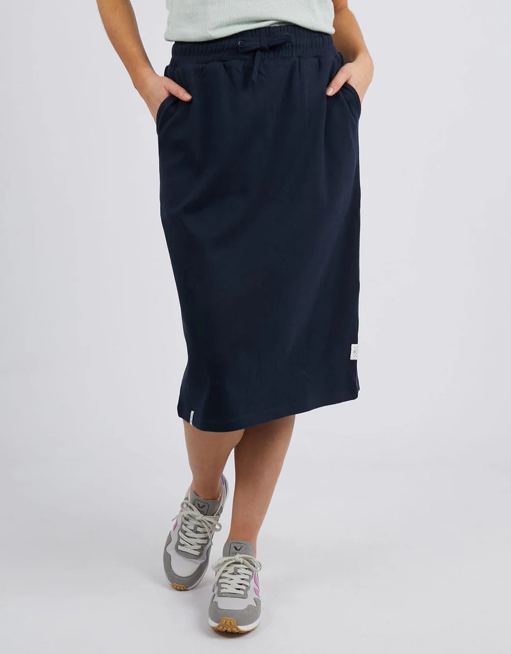 Rib Mid Skirt