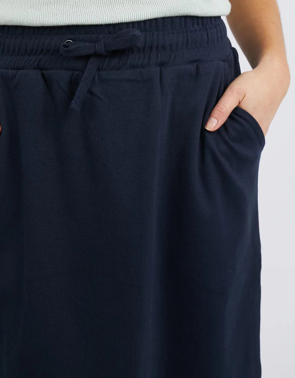 Rib Mid Skirt