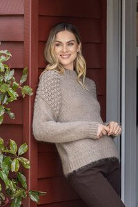 Bobble Detail Sweater Hight Neck