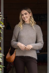 Bobble Detail Sweater Hight Neck