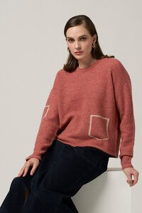 MSK2524 Pocket Sweater