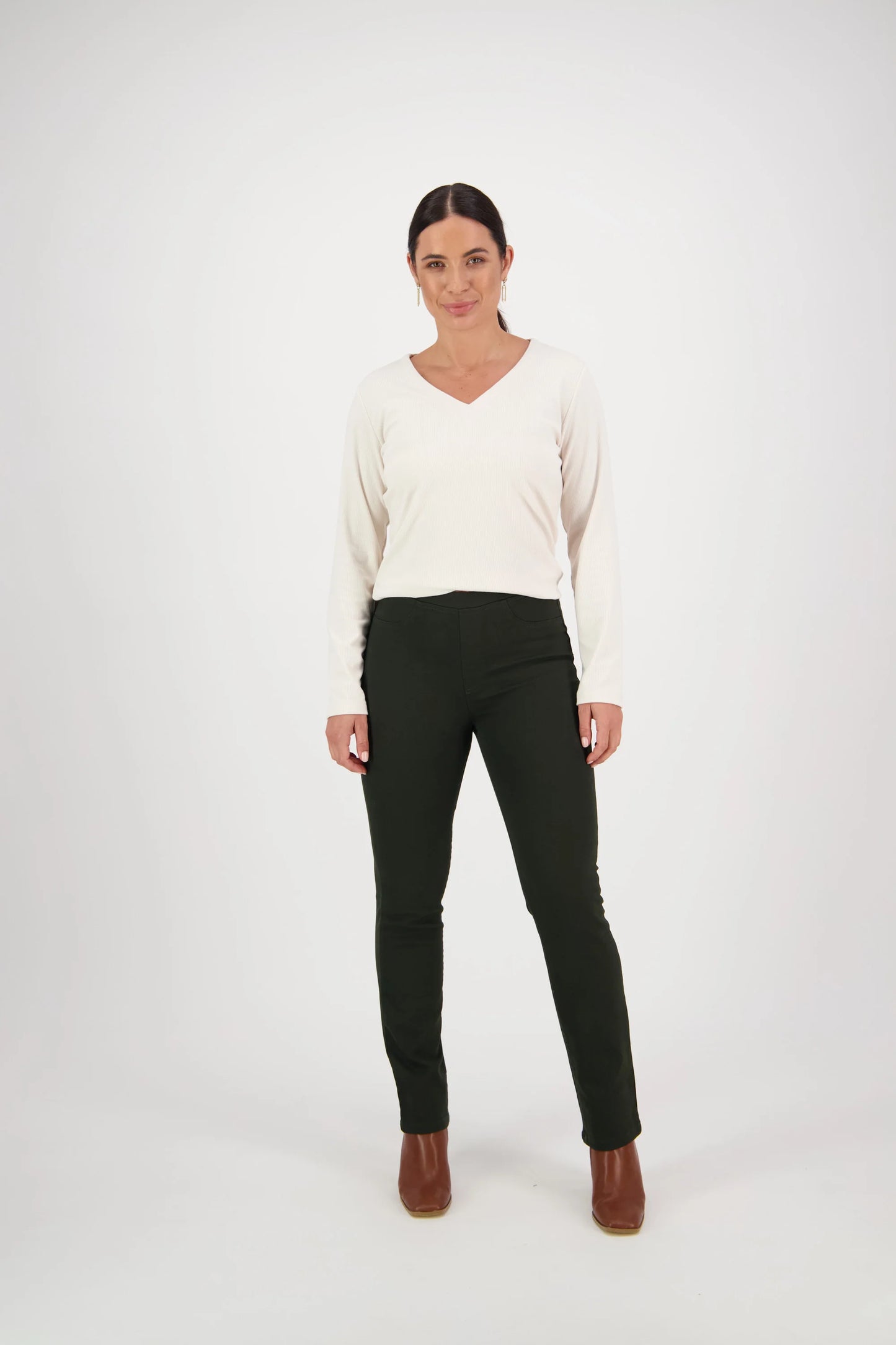 Forest Knit Denim Pull On