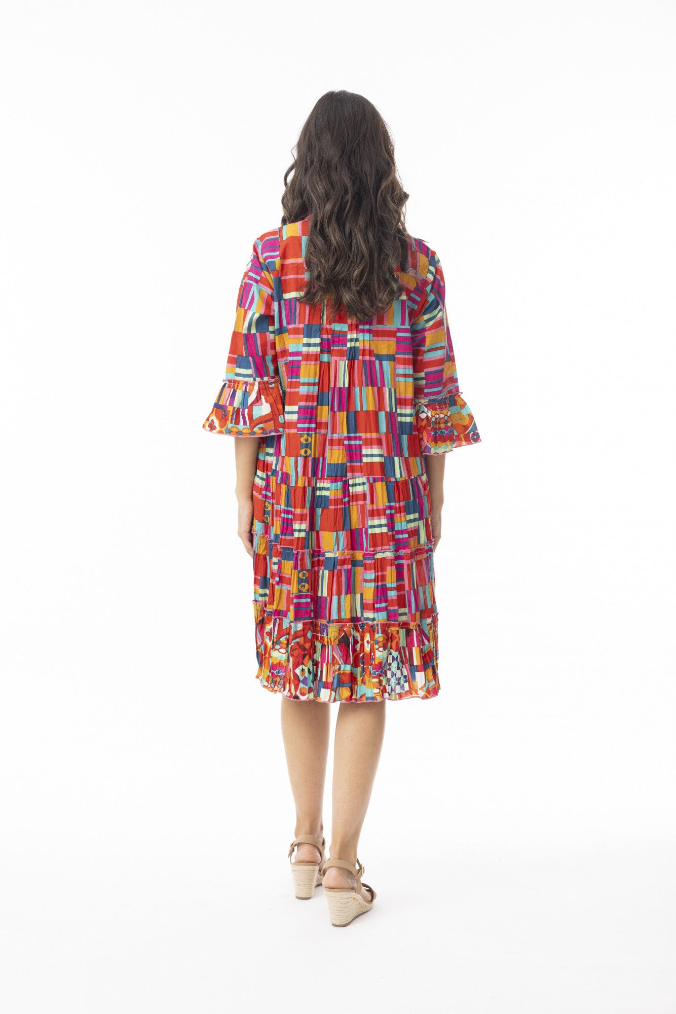Peru Dress Layers Frill Sleeve