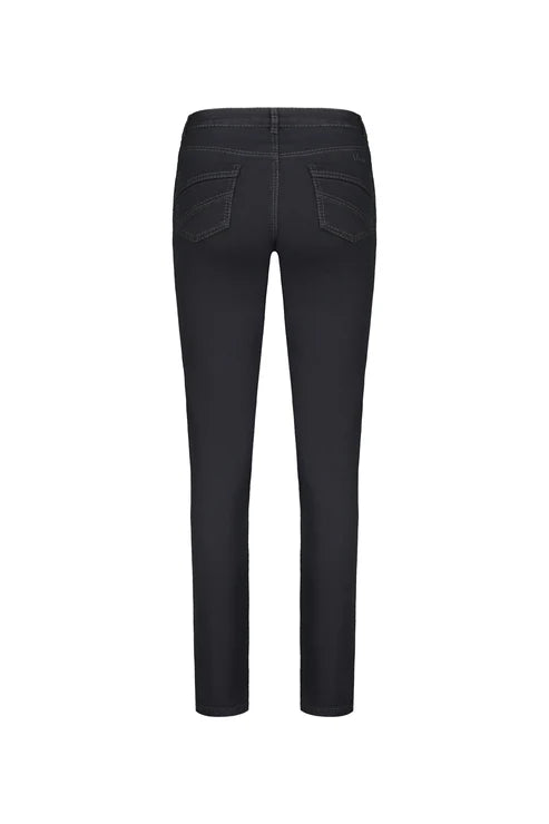 Black Denim Straight Leg Jean
