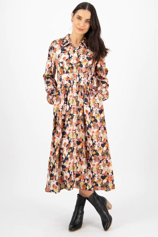 Vassalli Sweet Sage Long Shirt Dress