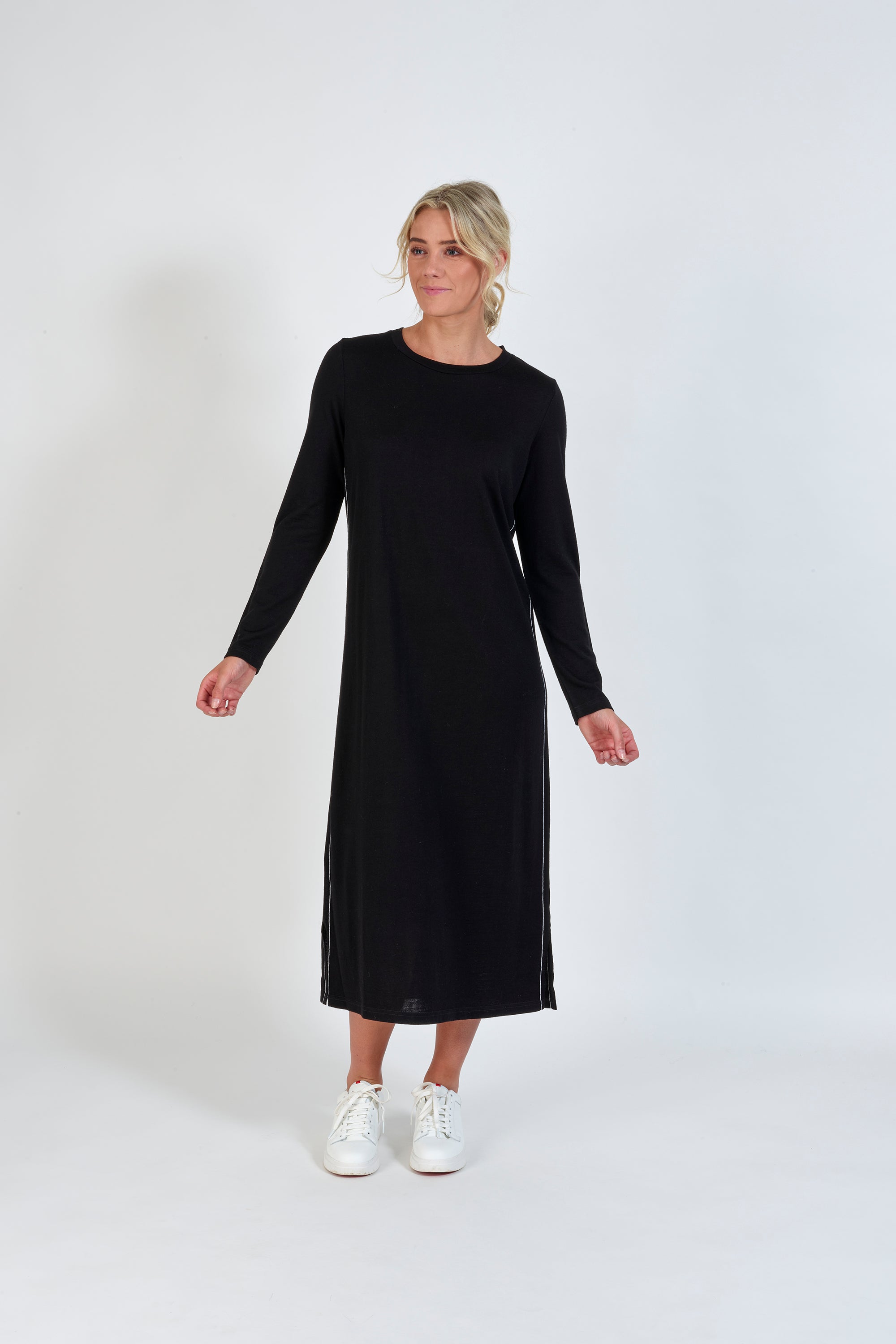 Vassalli Merino Dress with tie back