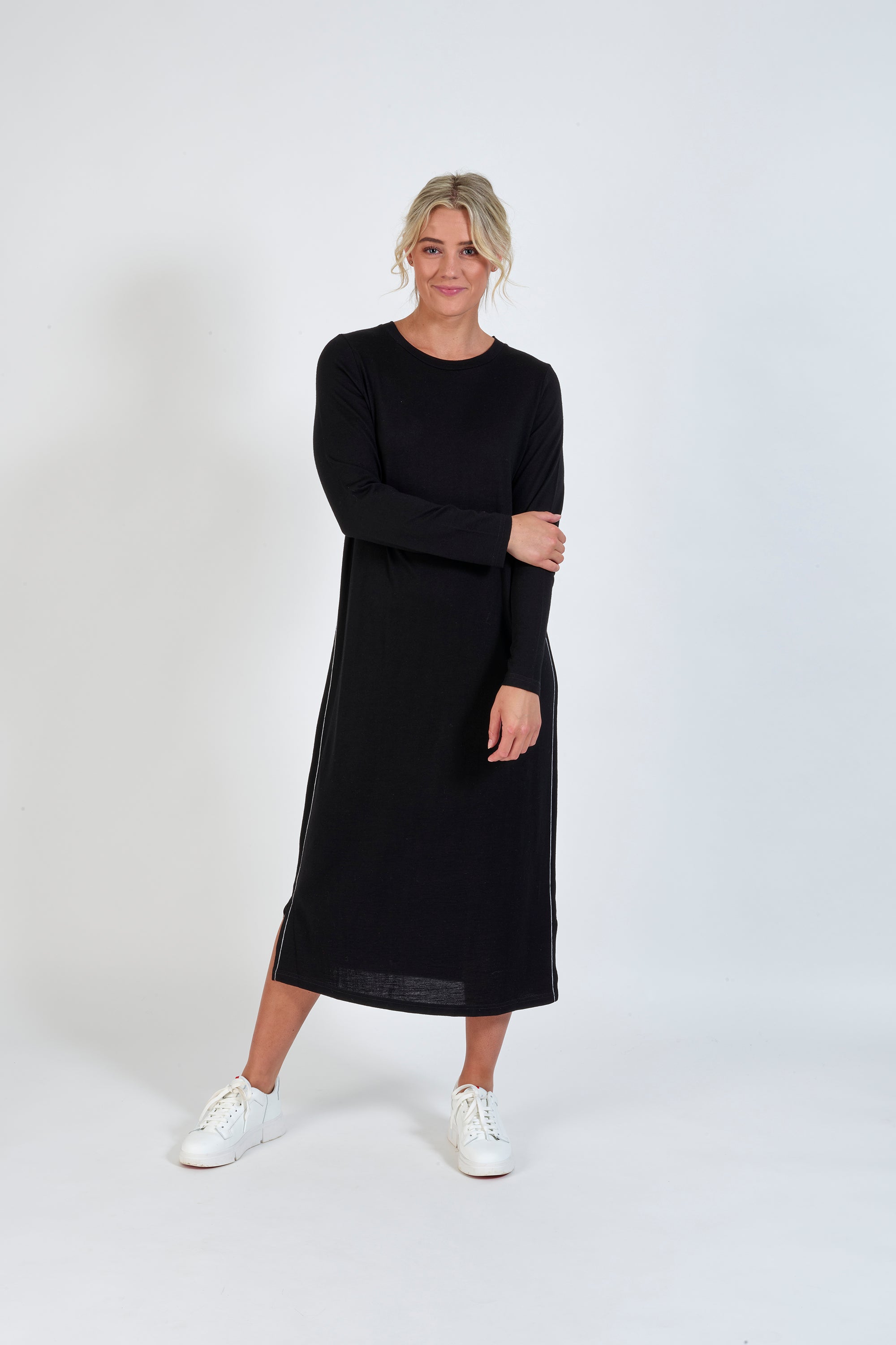 Vassalli Merino Dress with tie back