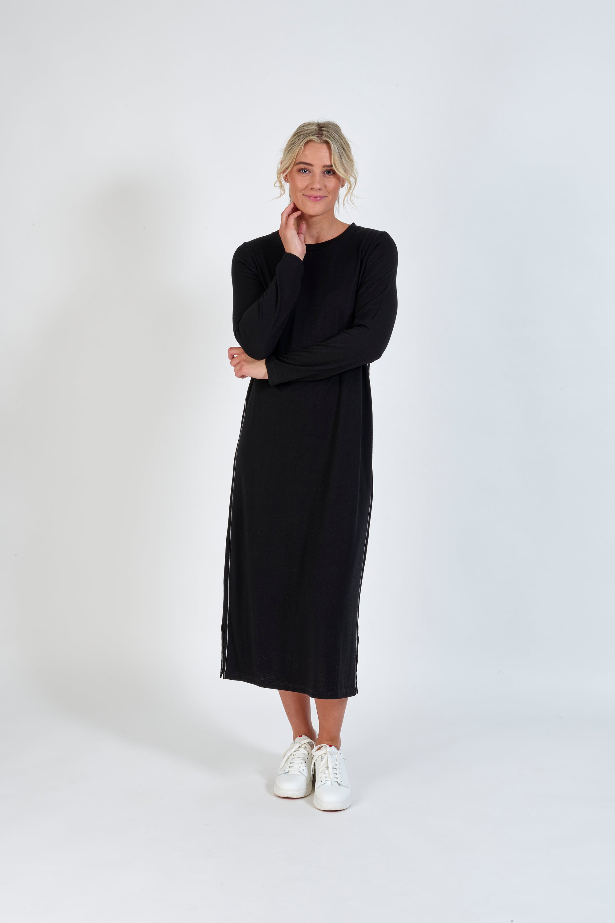 Vassalli Merino Dress with tie back