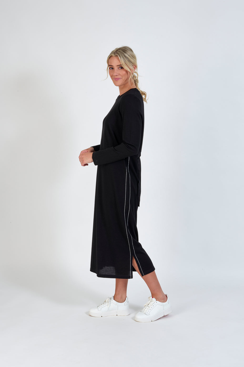 Vassalli Merino Dress with tie back