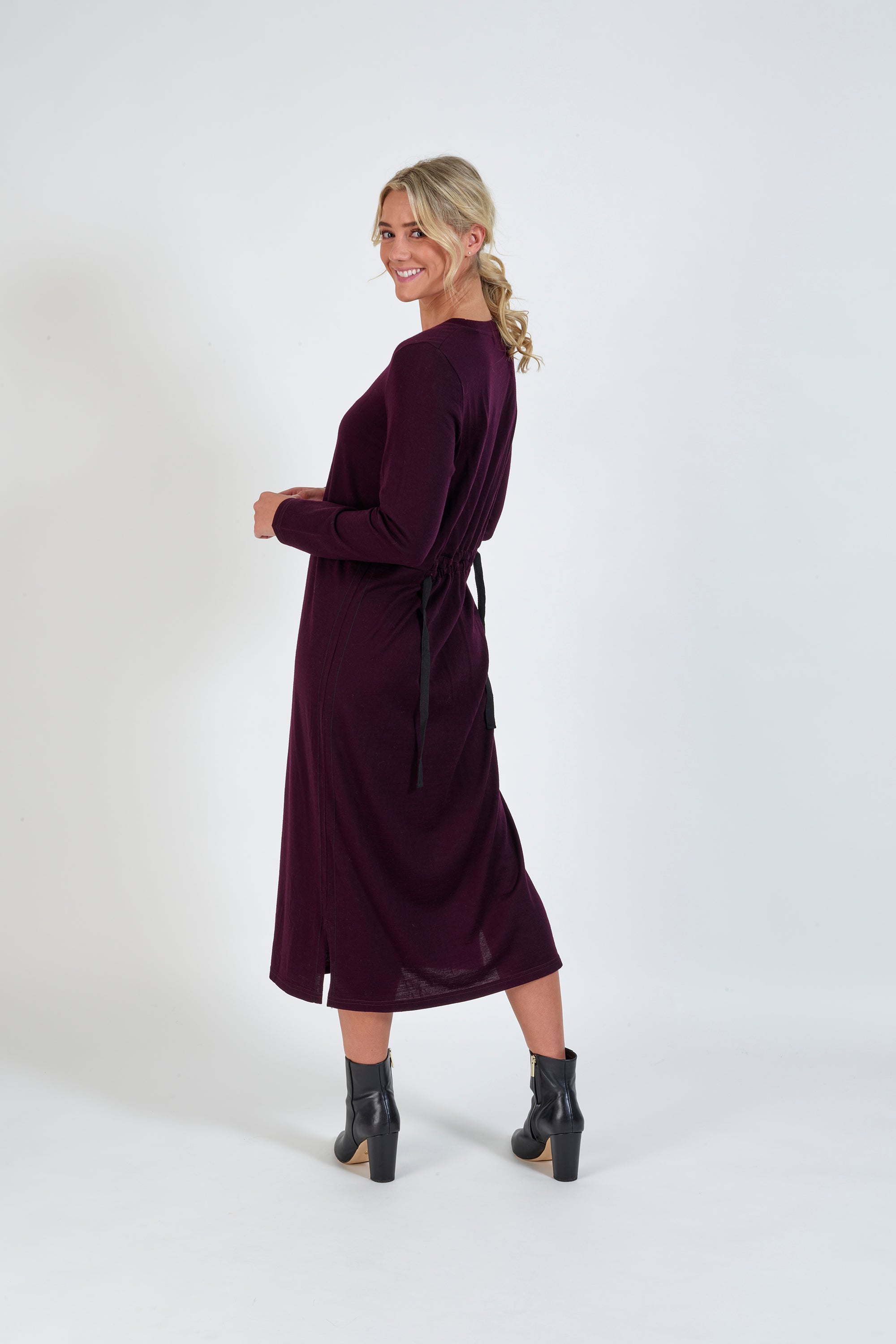 Vassalli Merino Dress with tie back