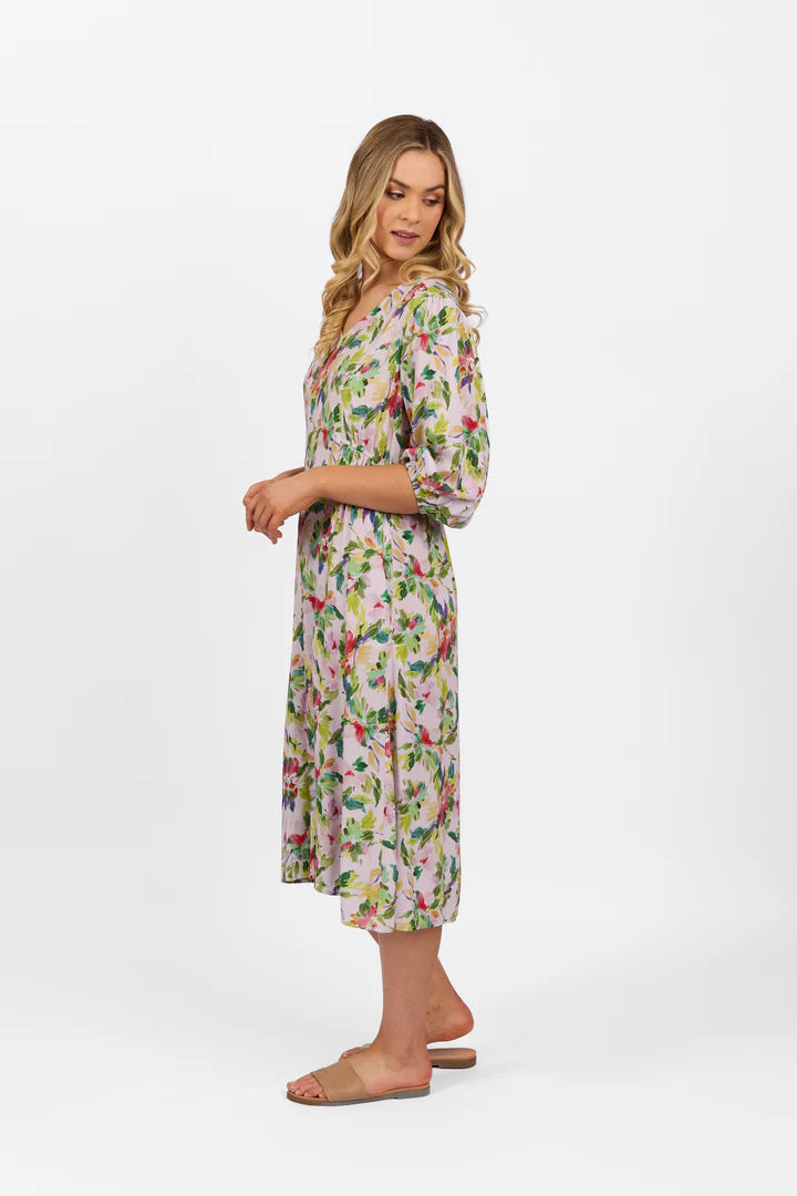 V neck Dress Capri