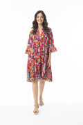 Peru Dress Layers Frill Sleeve