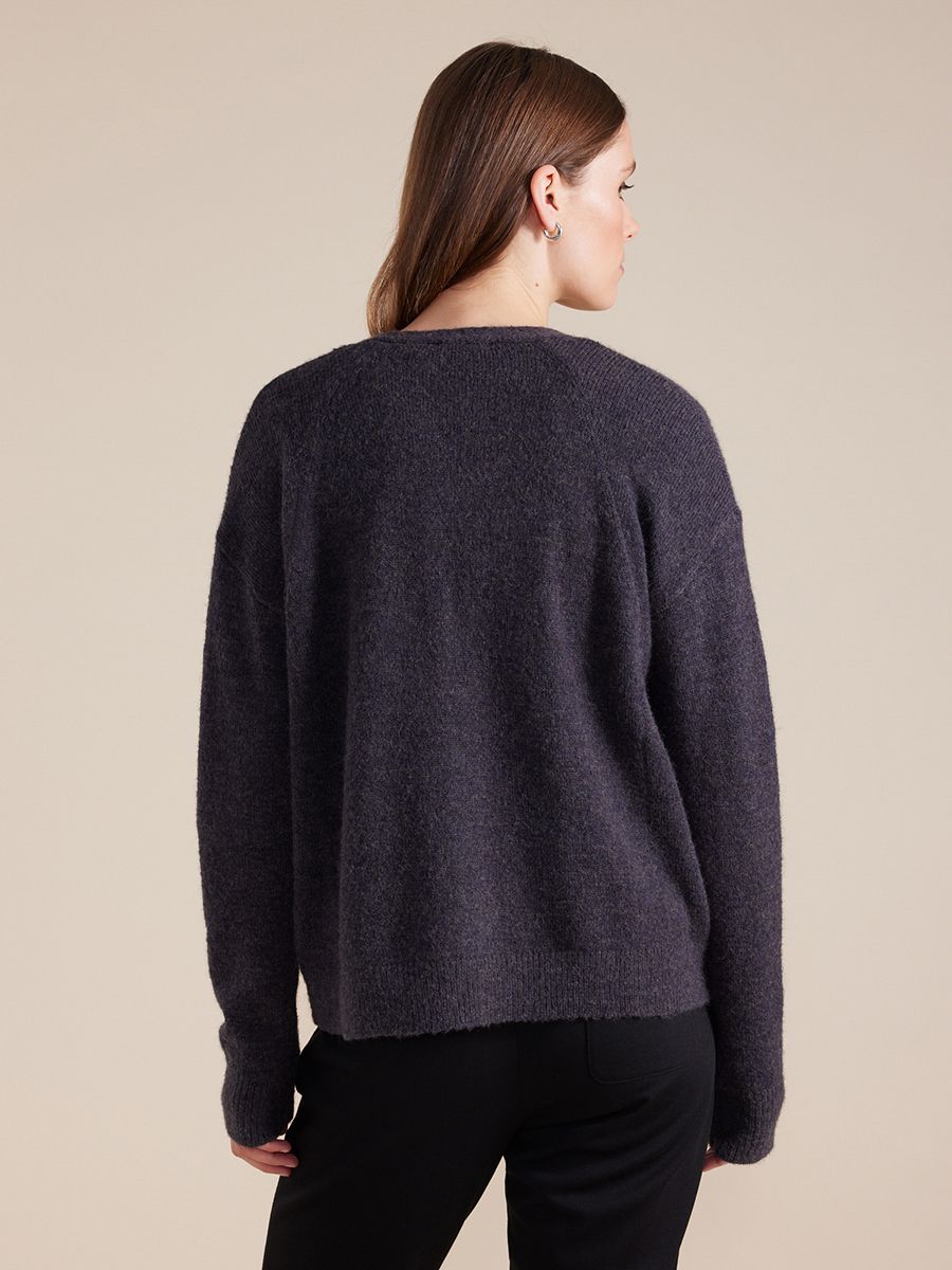 Fluffy Button Cardi by Marco Polo