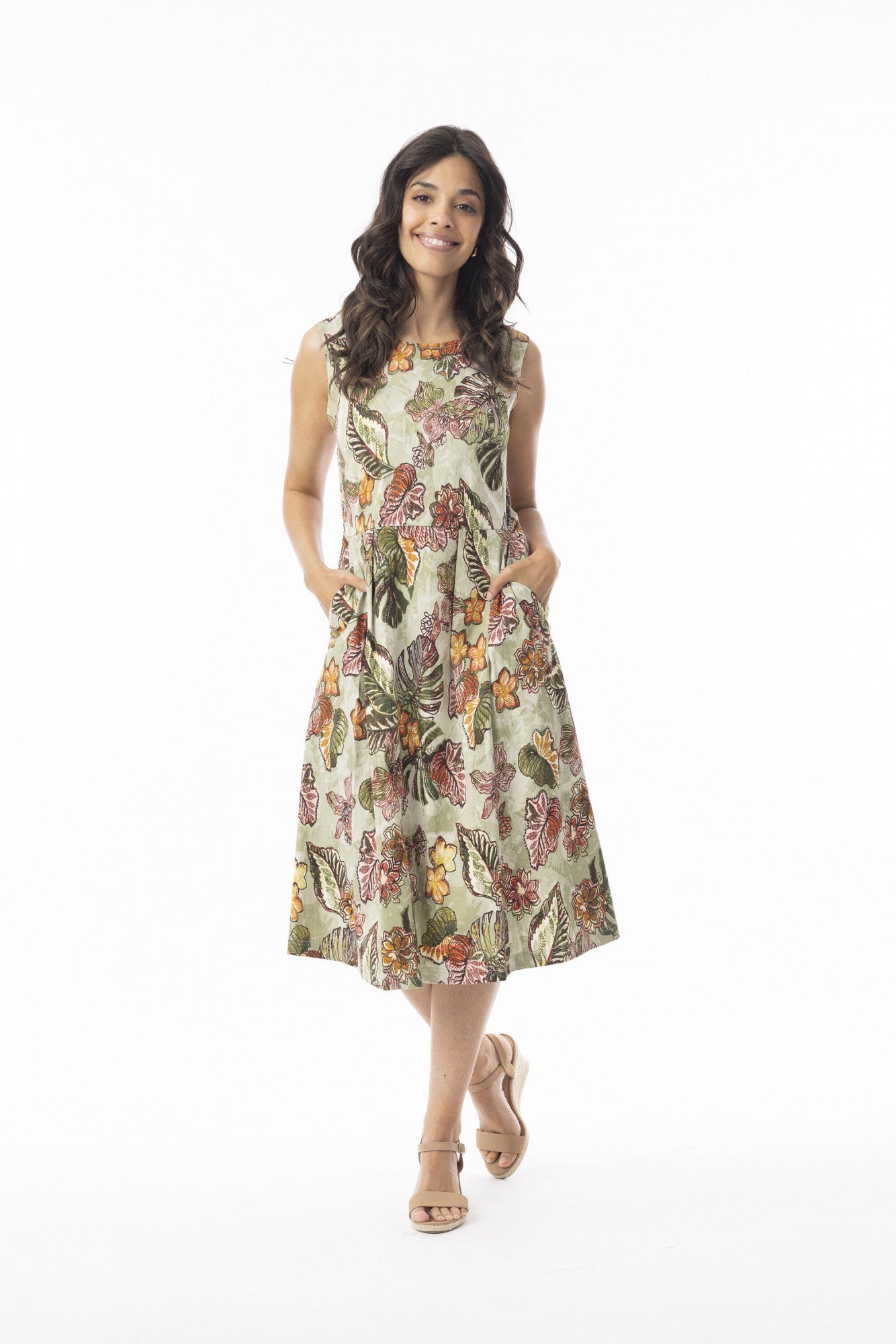 Lima Olive Dress