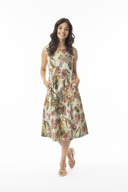 Lima Olive Dress