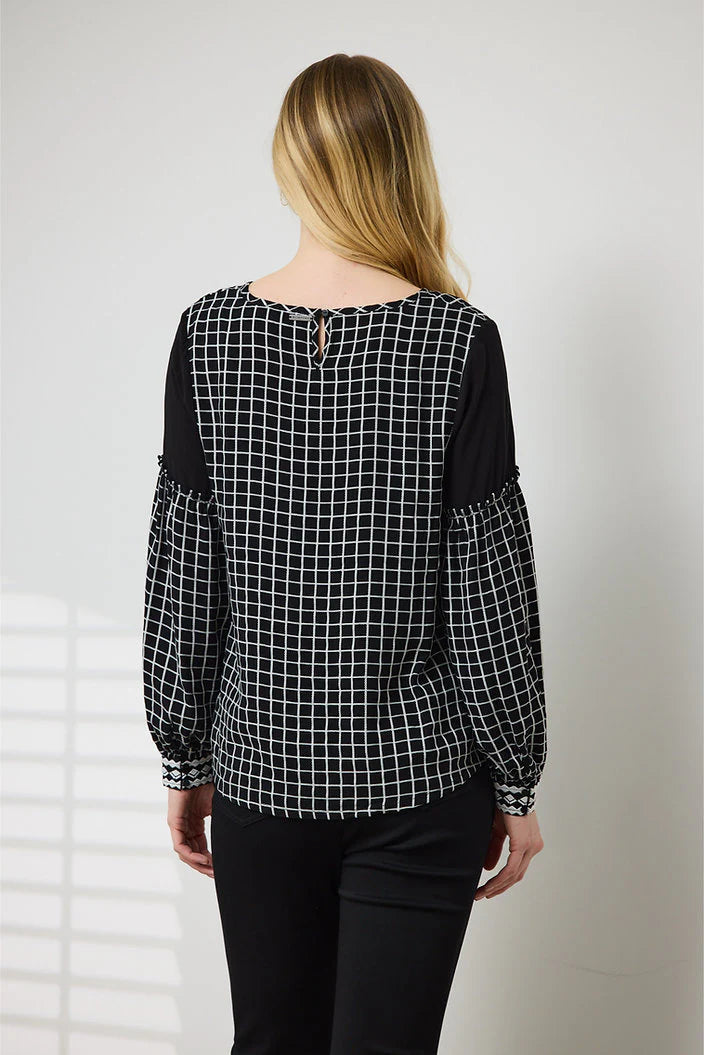 Black Roxie Blouse by Newport