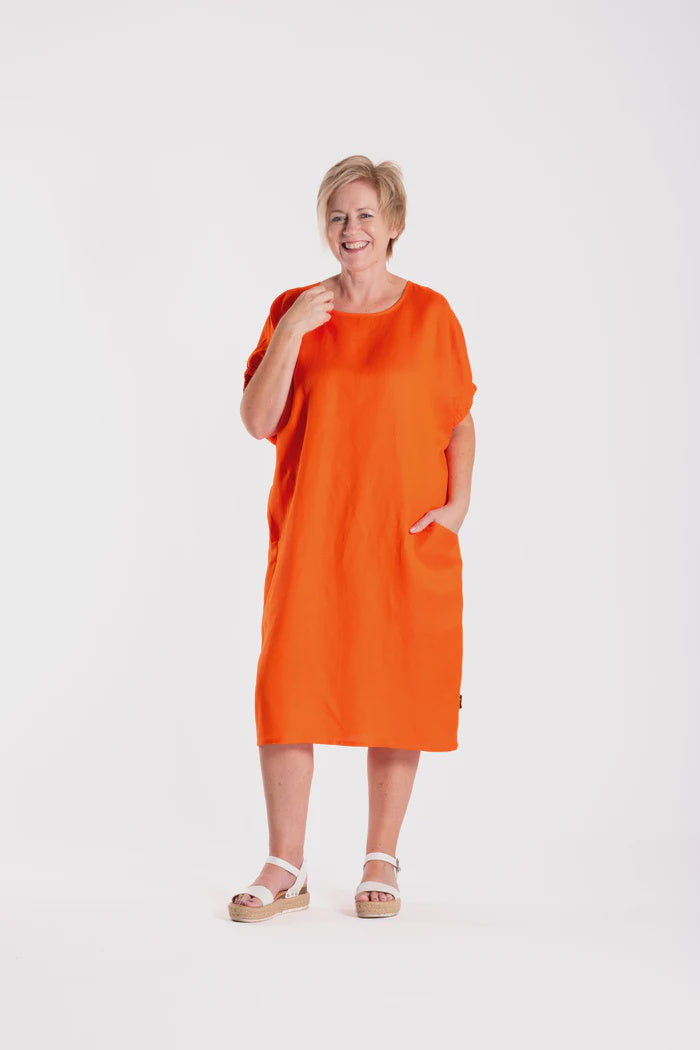 Sofia Dress Orange