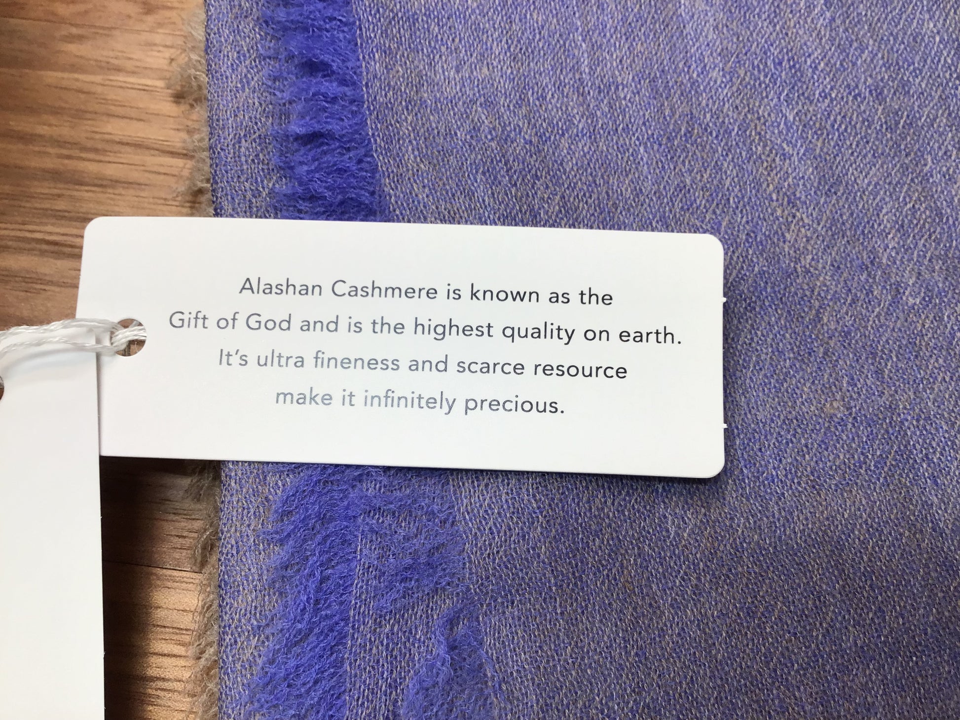 Luxury Cashmere Scarf Lilac/Beige