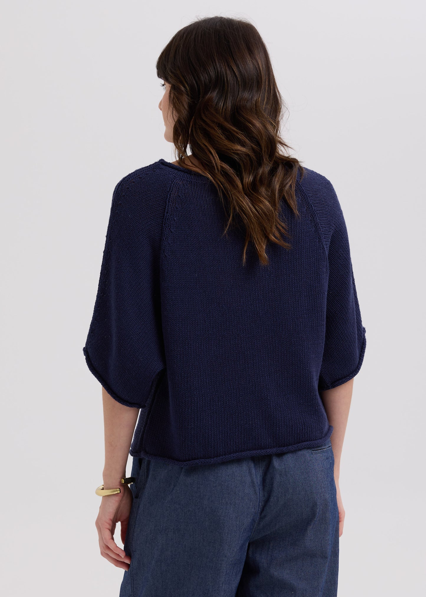 Textured Jumper Marine