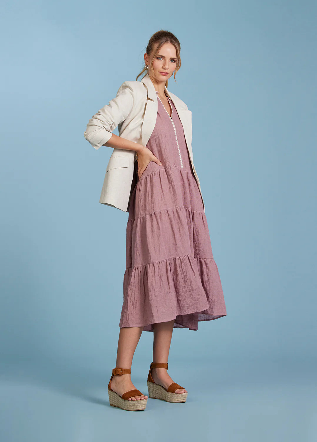 MS1003PL Glasshouse Midi dress