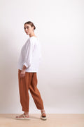 Seamed pants Cinnamon