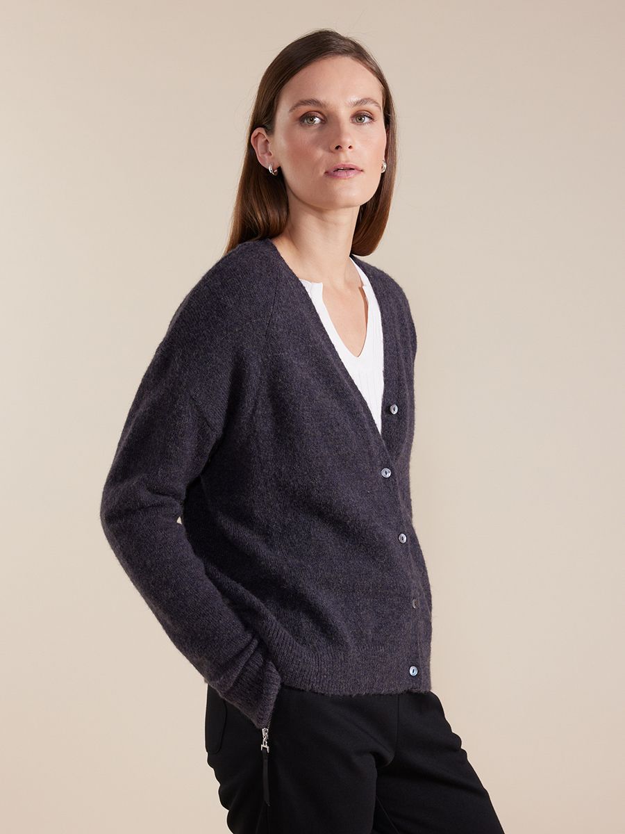 Fluffy Button Cardi by Marco Polo