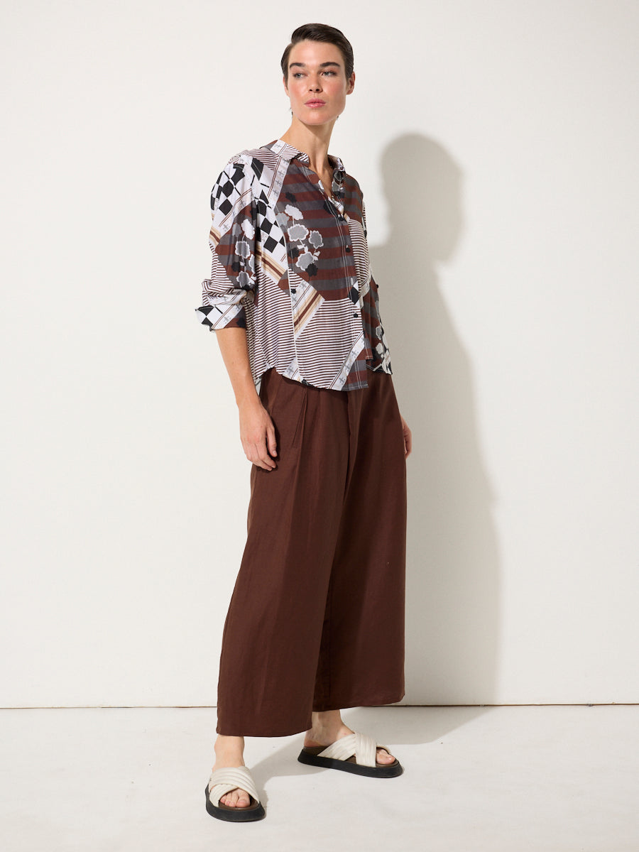 Essential Linen Pants Chocolate