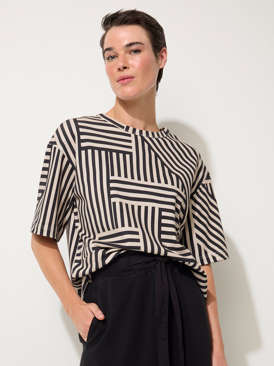 Spliced Stripe Top
