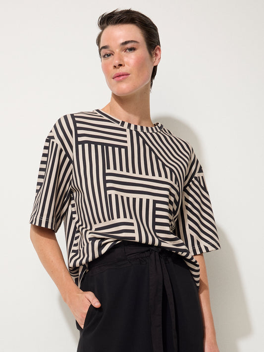 Spliced Stripe Top