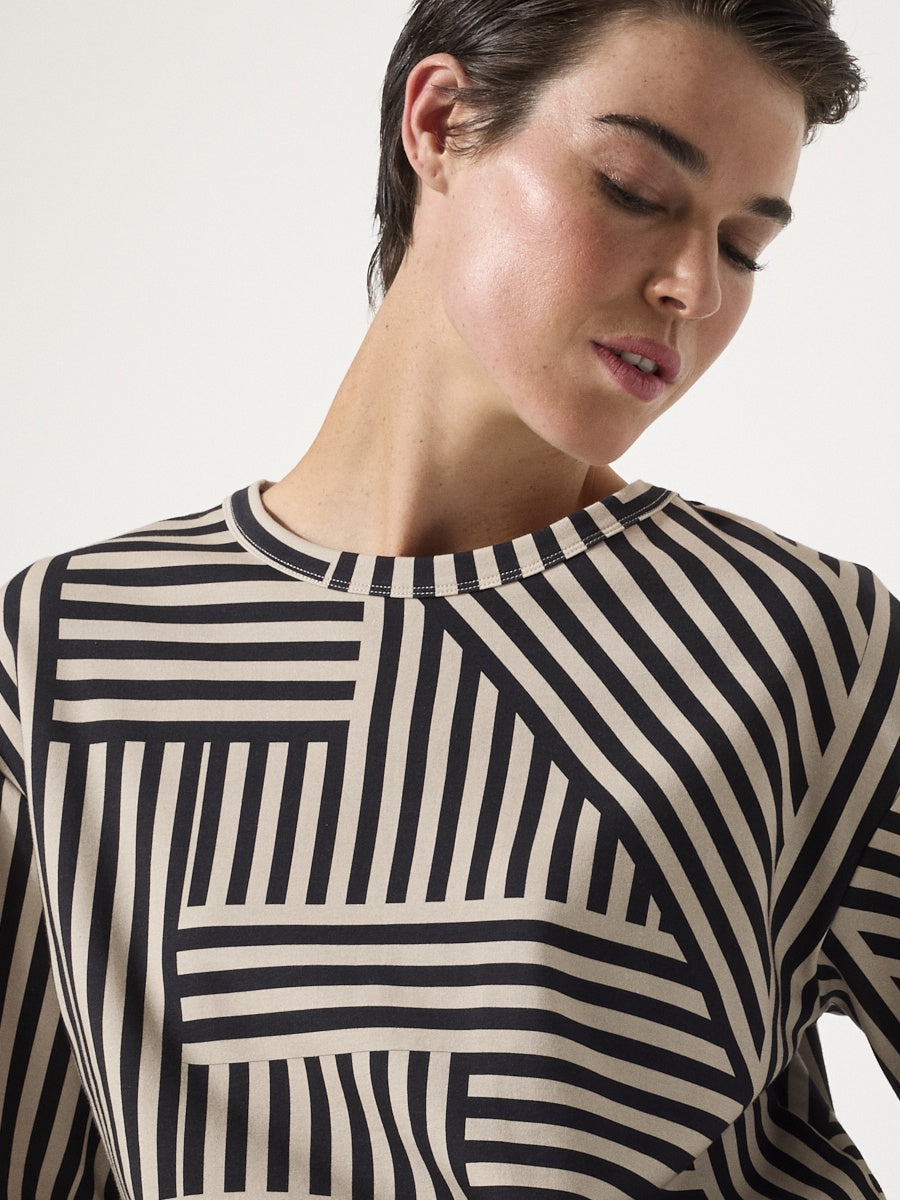 Spliced Stripe Top