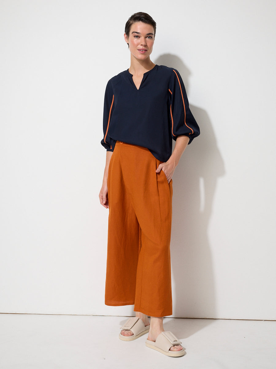 Essential Linen Pants Rust
