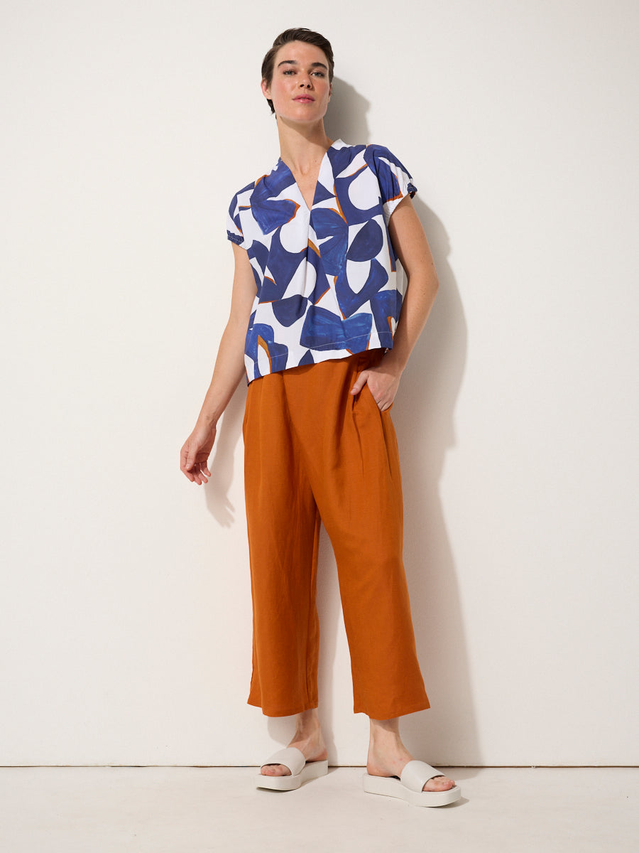 Essential Linen Pants Rust