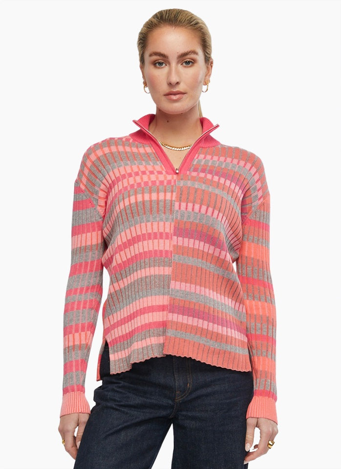 Multi Stripe Zip Up by Zaket&Plover