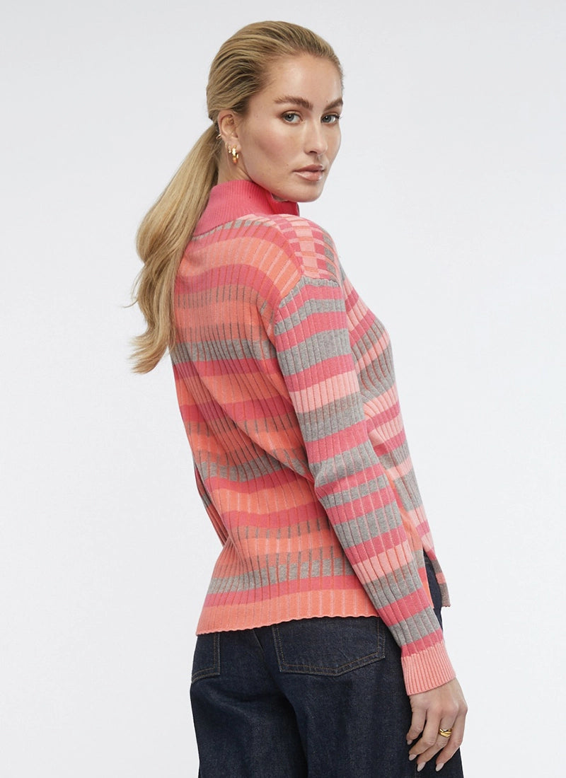 Multi Stripe Zip Up by Zaket&Plover