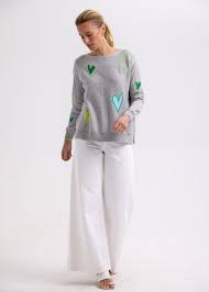 ZP7713 Intarsia Heart Marl