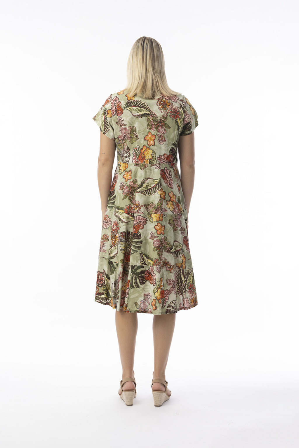 Lima Olive Layers Dress