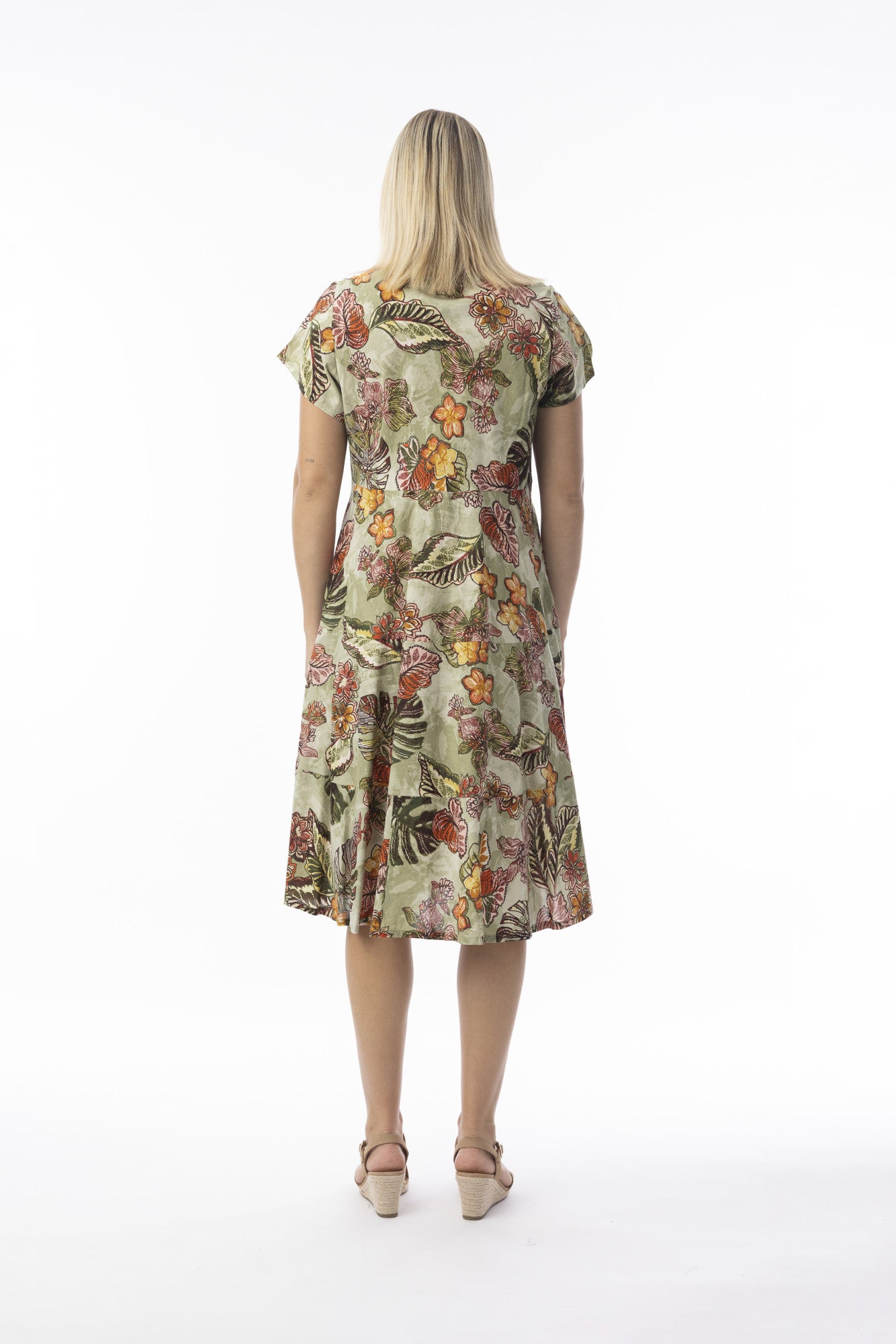 Lima Olive Layers Dress