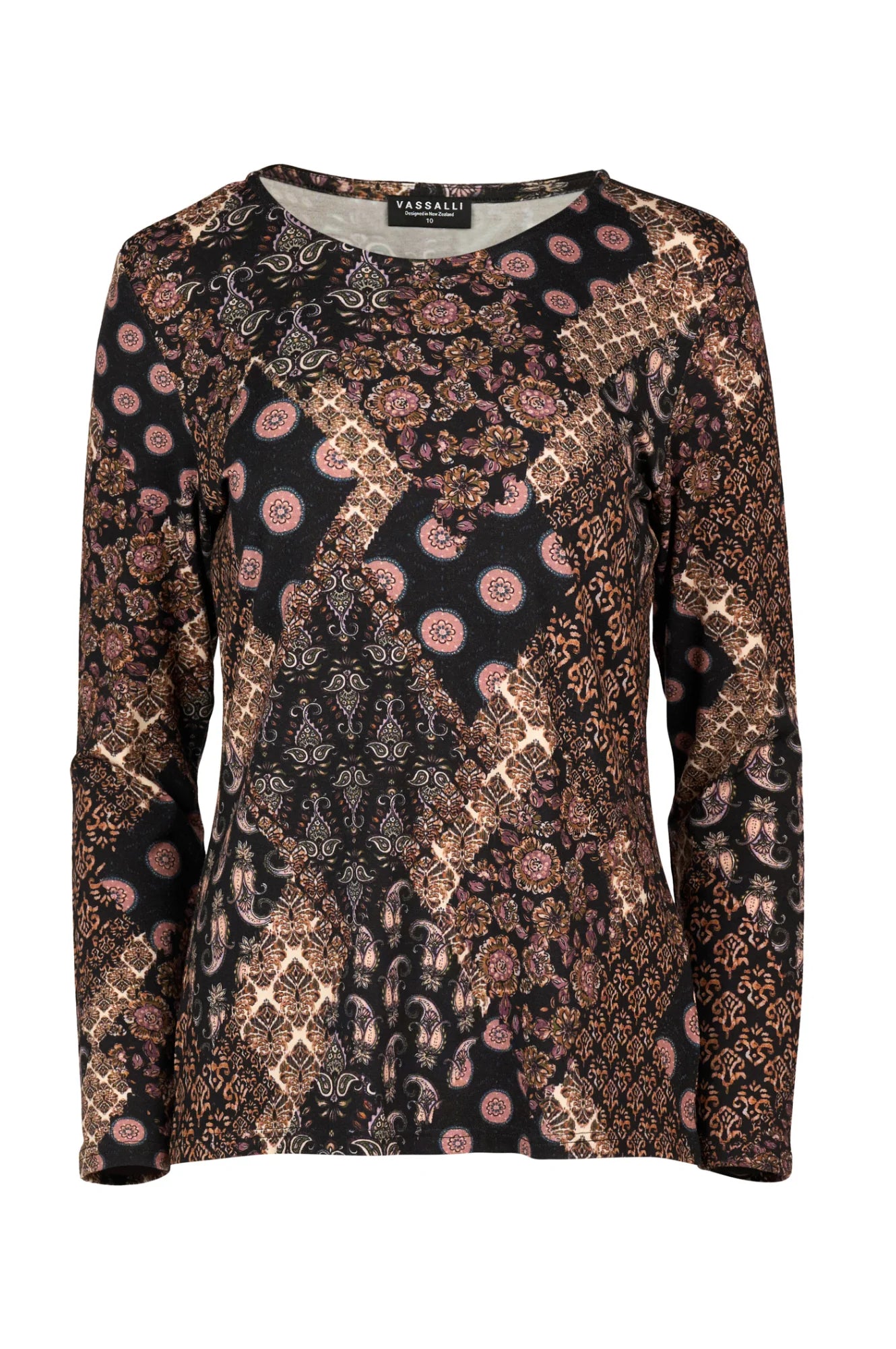 Long Sleeve Round Neck Top