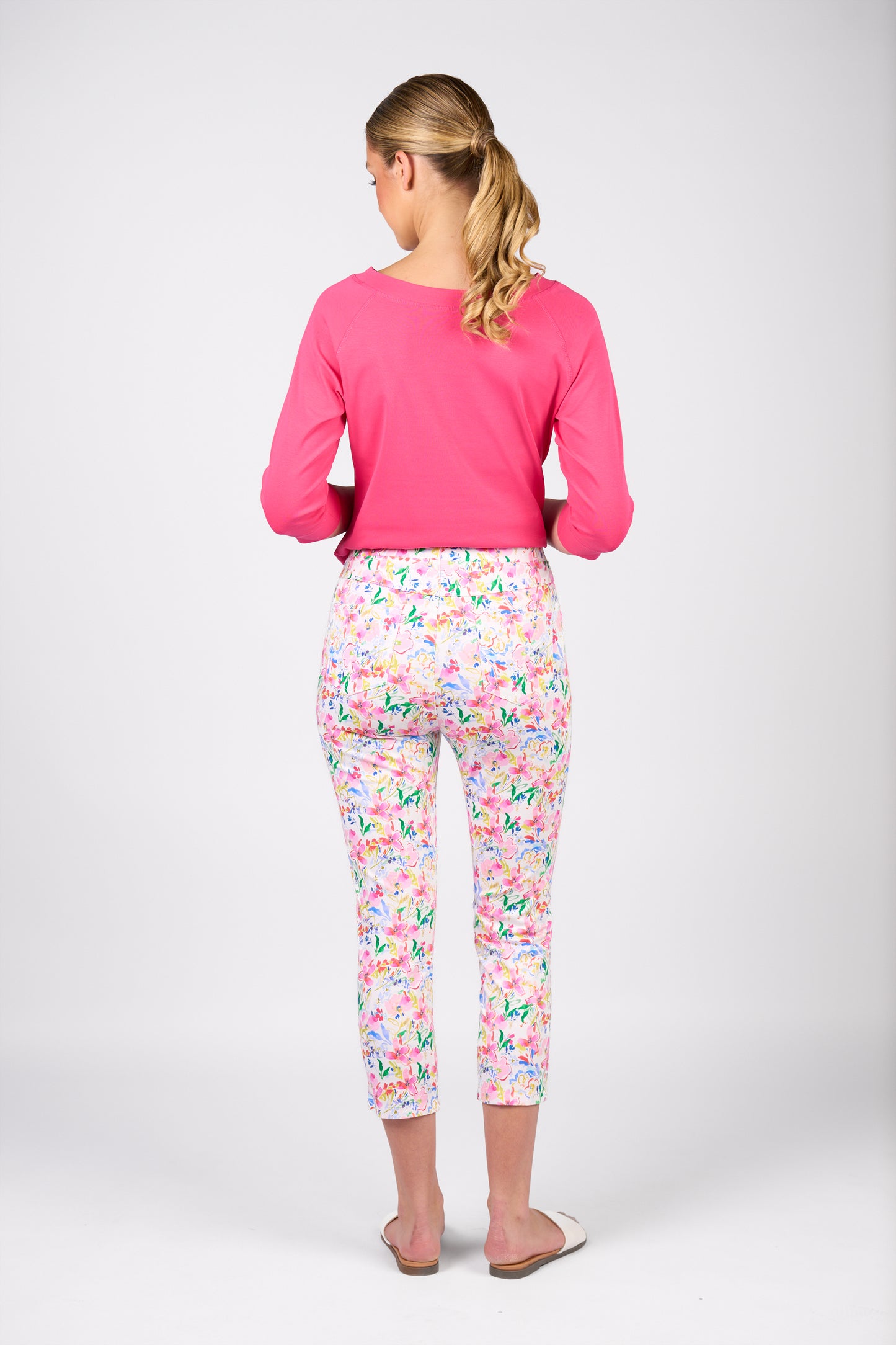 Boat Neck Top Fuchsia
