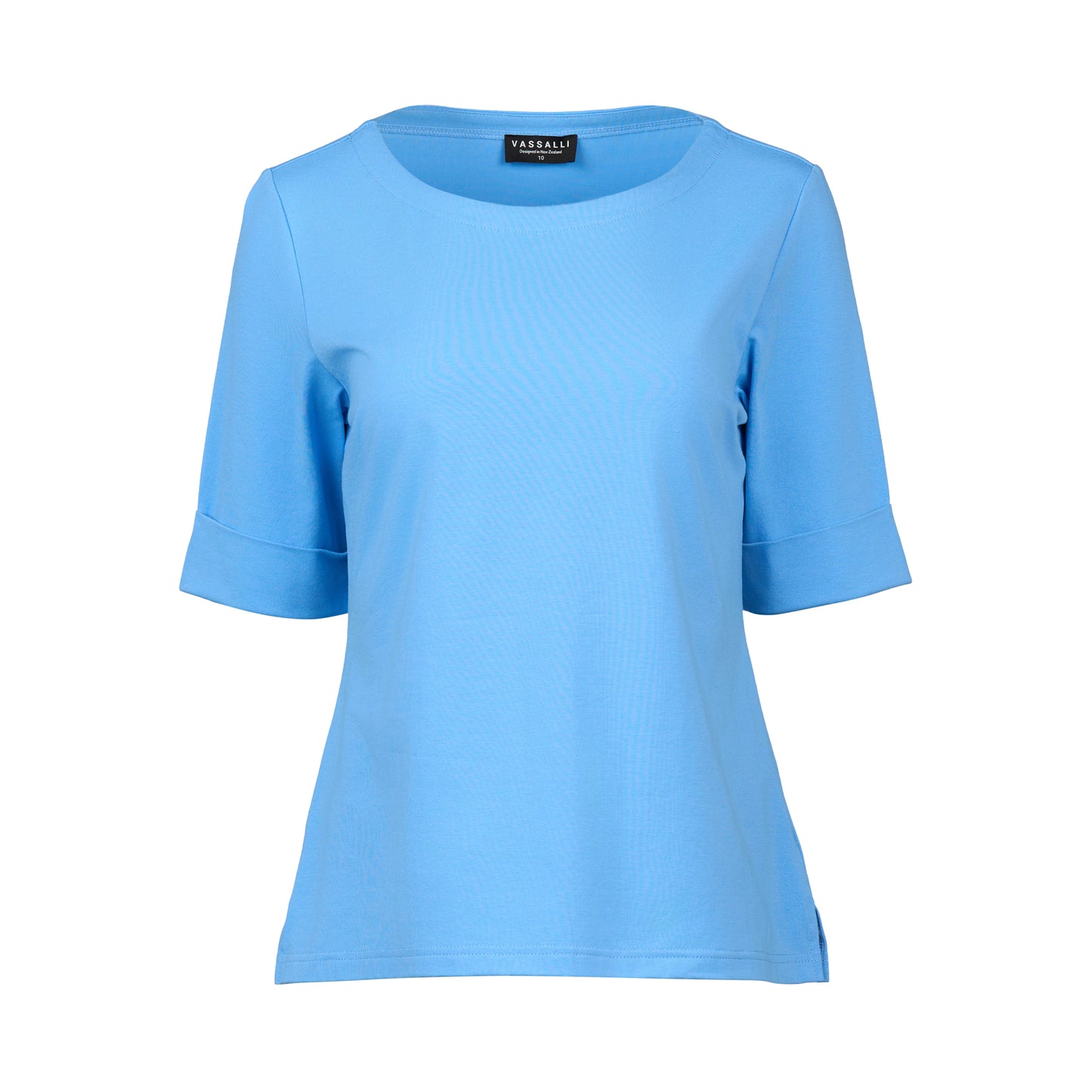 Boat Neck Top Sky