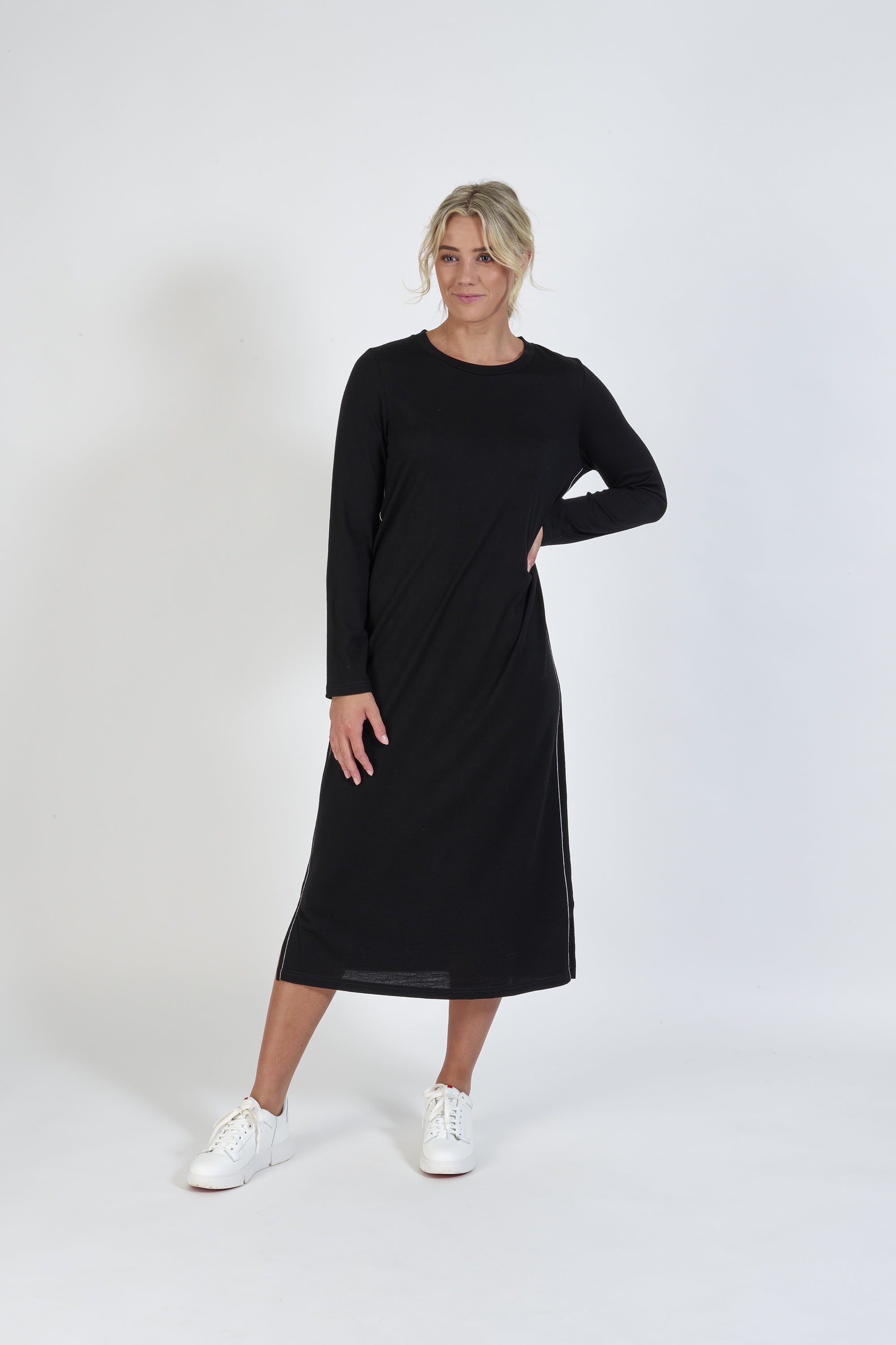 Vassalli Merino Dress with tie back