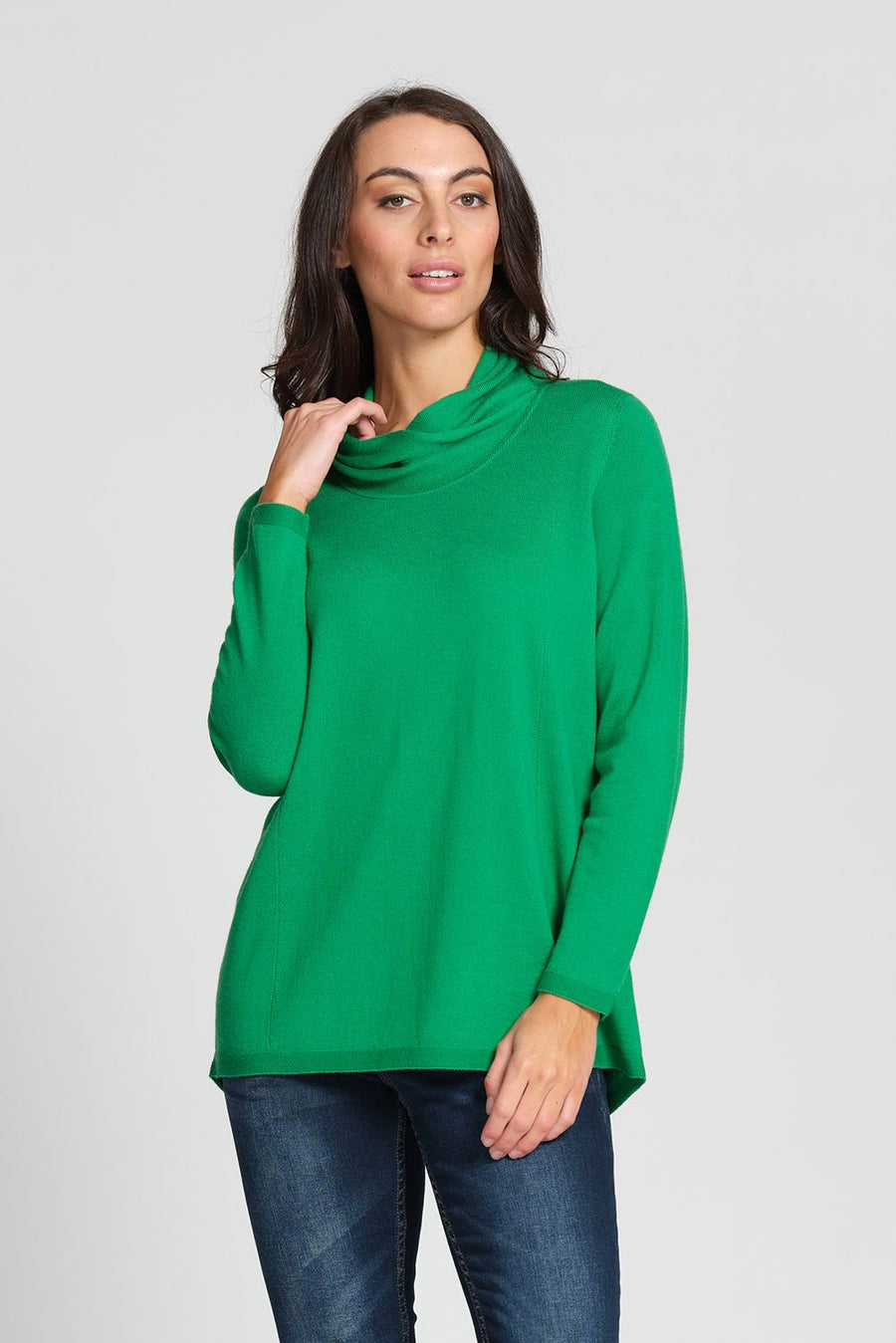 Optimum Relaxed Fit Wrap Neck Jumper