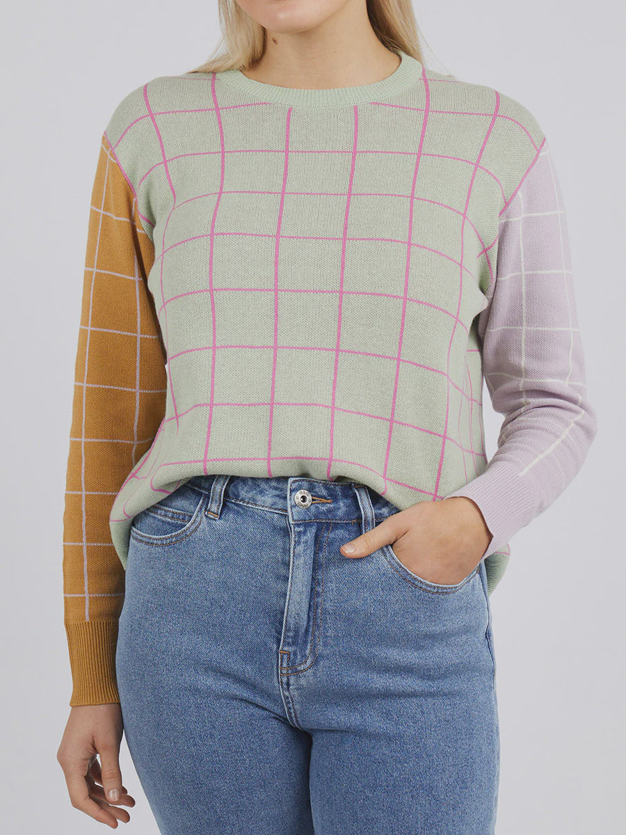 Windowpane Check Knit by Elm