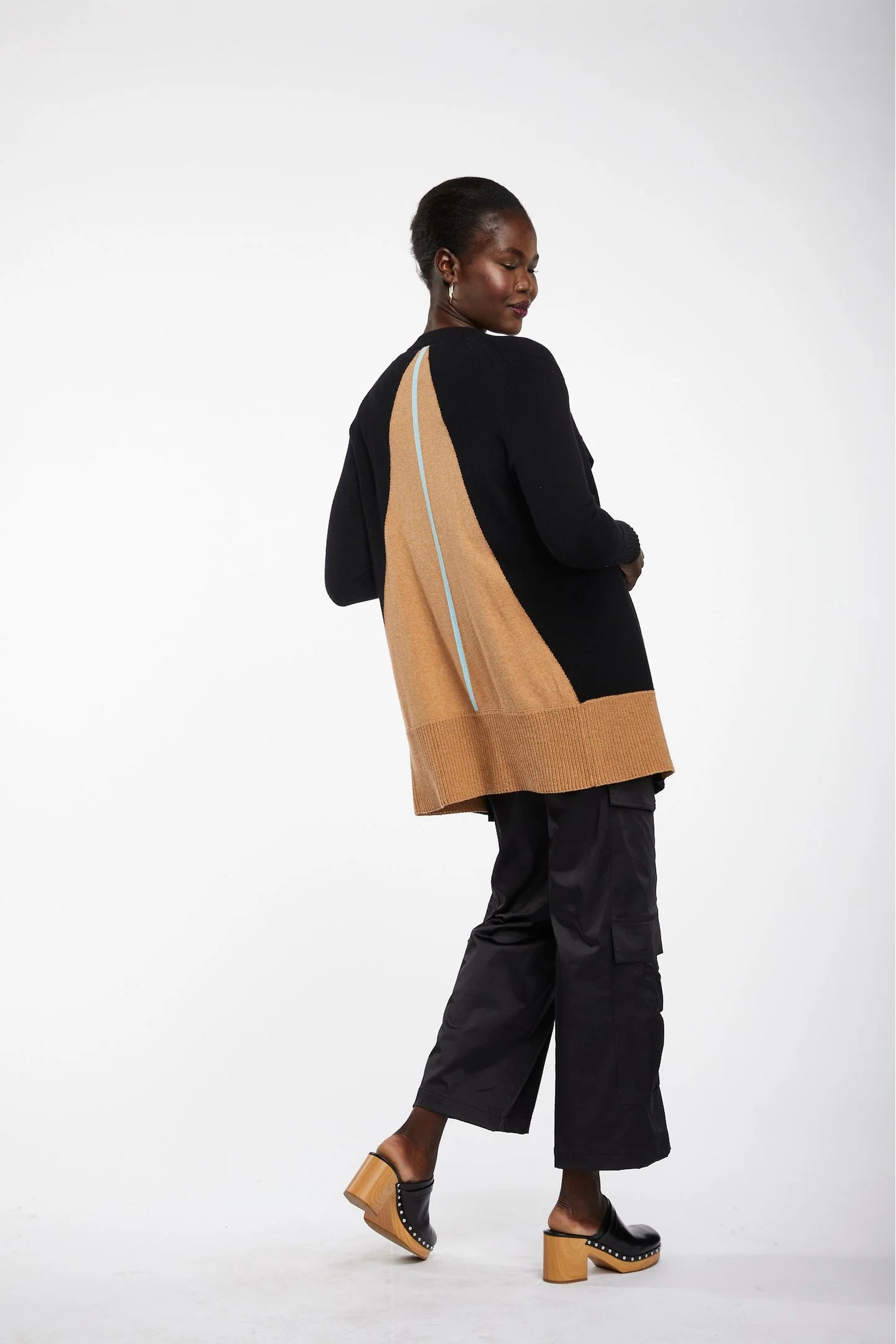 Zaket & Plover Intarsia Back Cardi